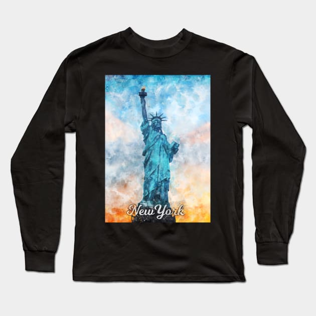 New York Long Sleeve T-Shirt by Durro